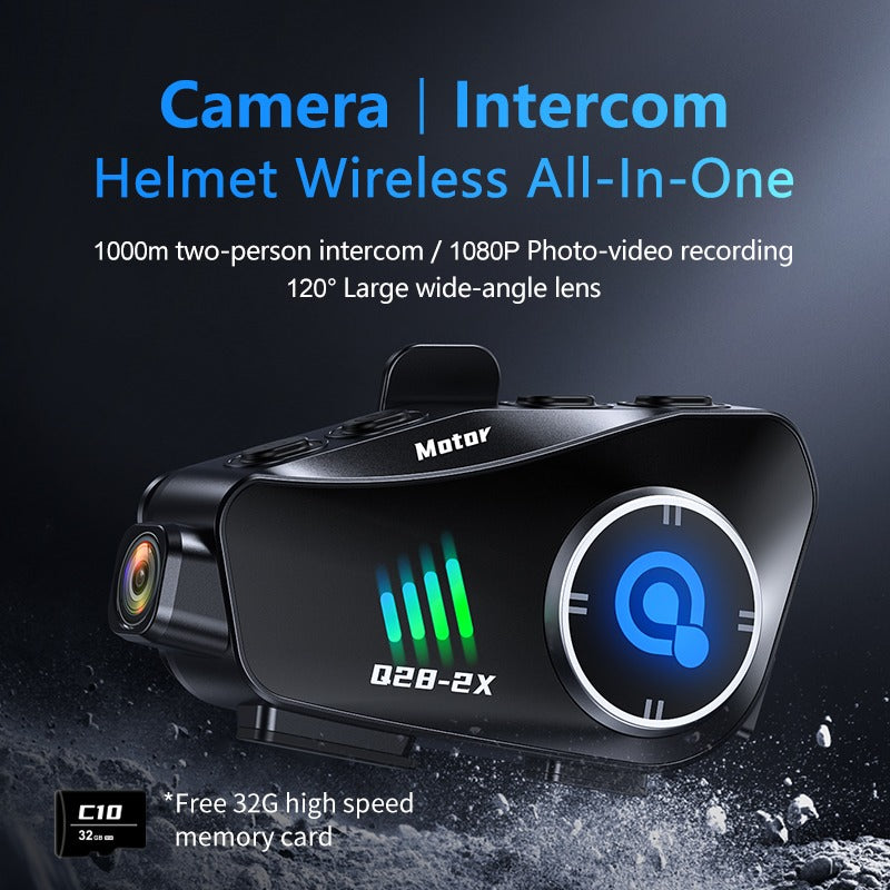 Intercomunicador para moto camara Q-28