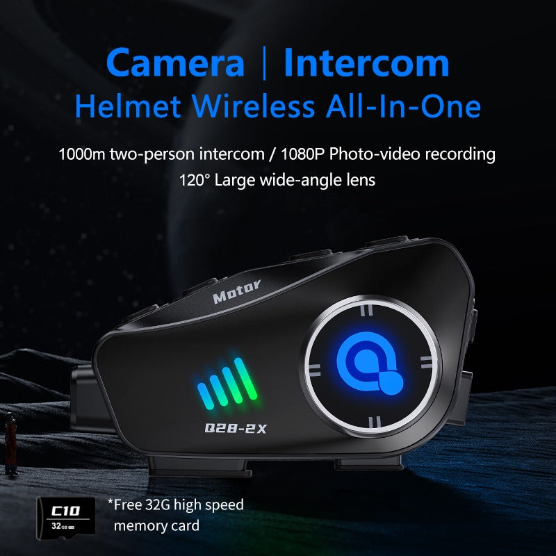 Intercomunicador para moto camara Q-28