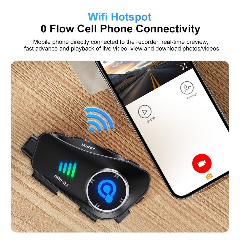 Intercomunicador para moto camara Q-28