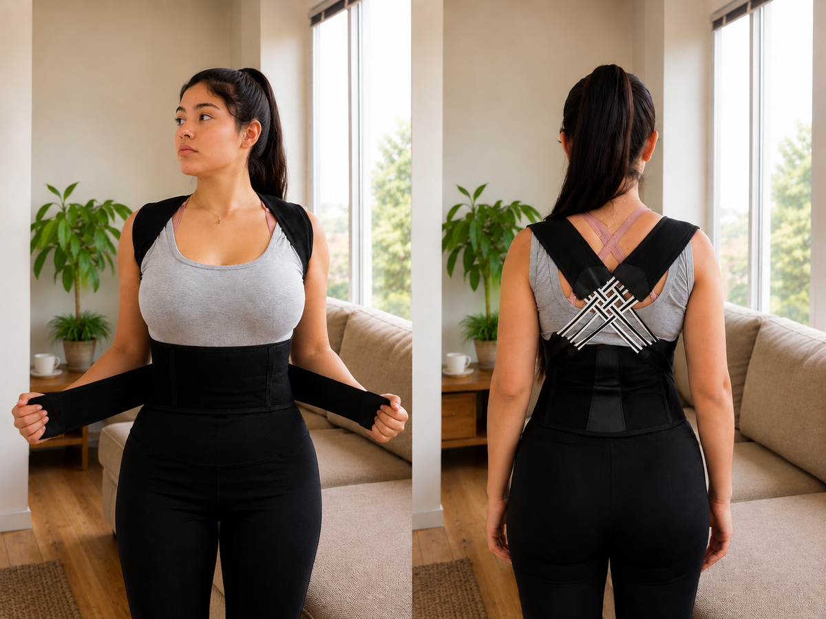 Corrector de Postura Ajustable – Soporte Lumbar para Hombre y Mujer