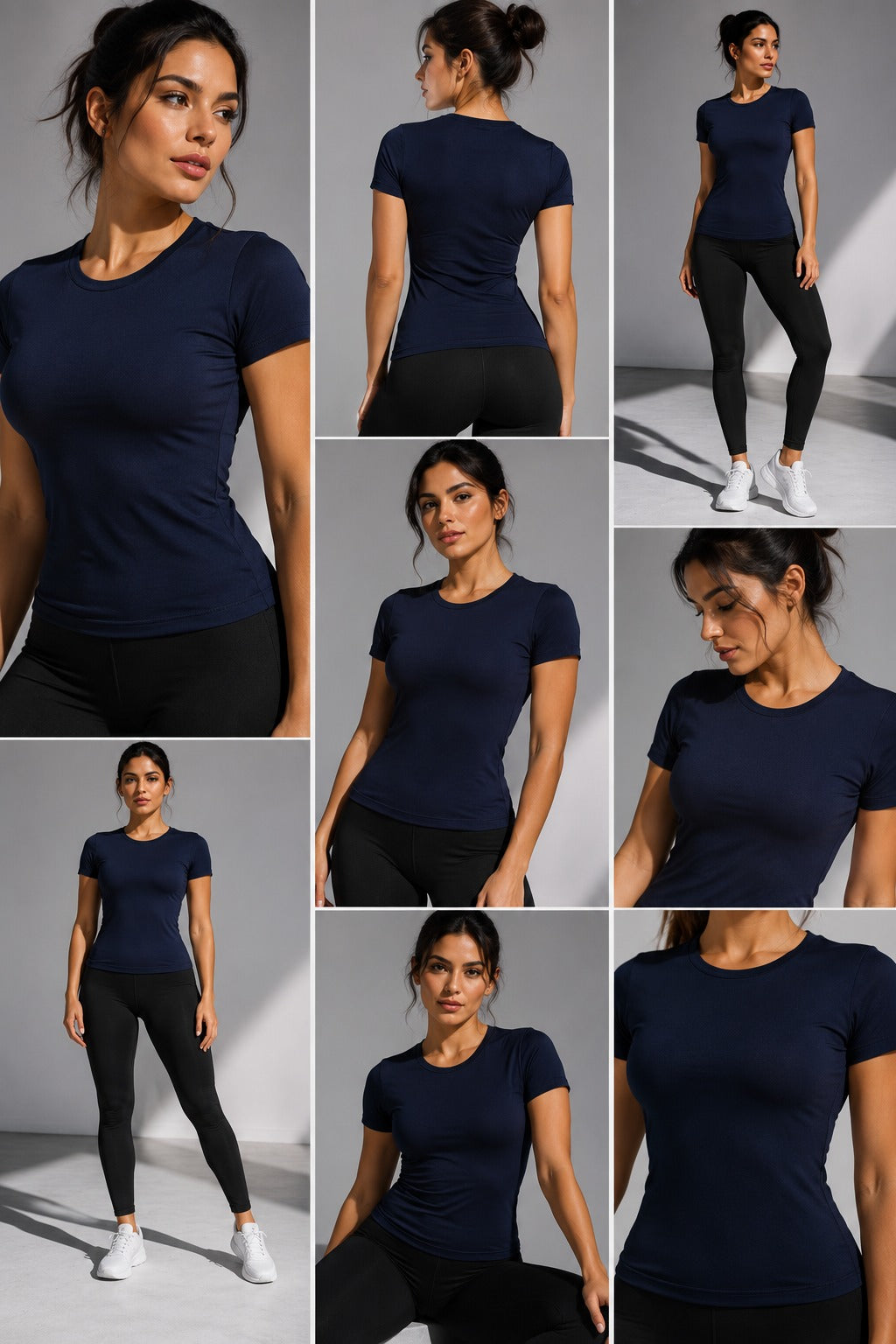 Camiseta Moldea Cuello redondo Powerfit