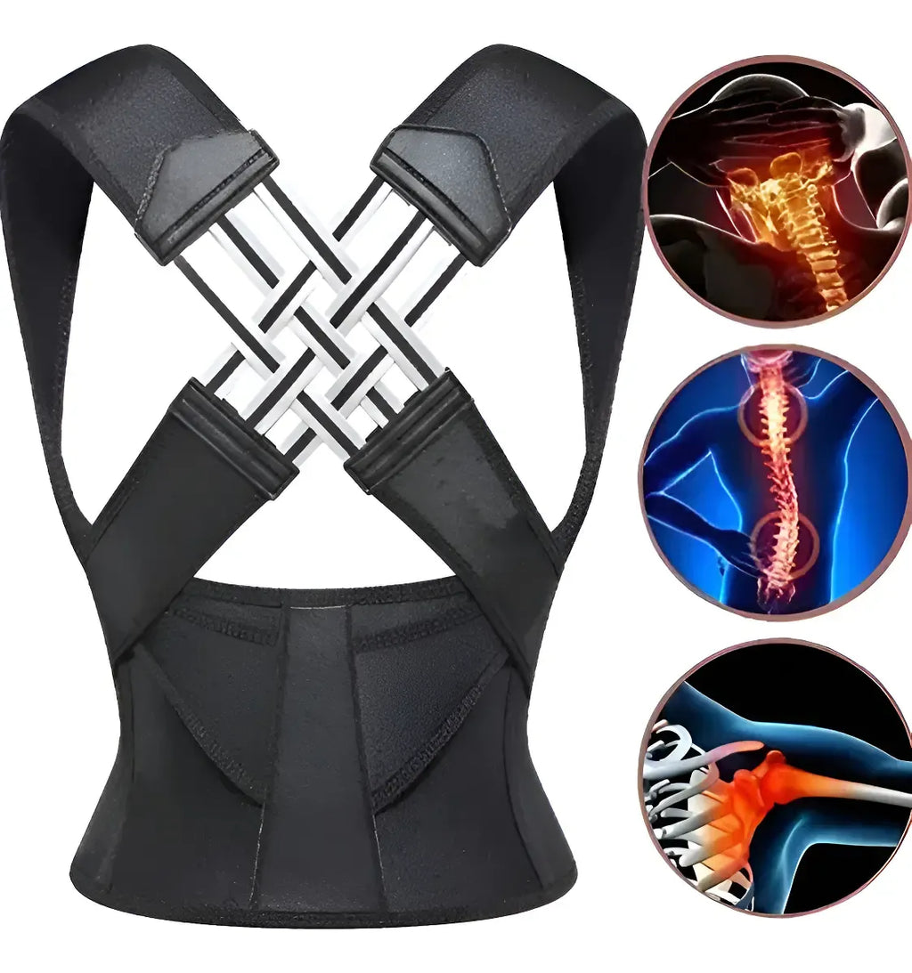 Corrector de Postura Ajustable – Soporte Lumbar para Hombre y Mujer