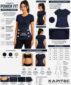 Camiseta Moldea Cuello redondo Powerfit